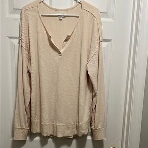 Wonderly Cream Long Sleeve Top